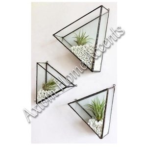 Axiom Home Accents Handcrafted <b>Wooden</b> <b>Planter</b> Set Vintage Finish for Small Indoor Plants Home Decor Round Pattern for <b>Garden</b> Use - Product Image 1