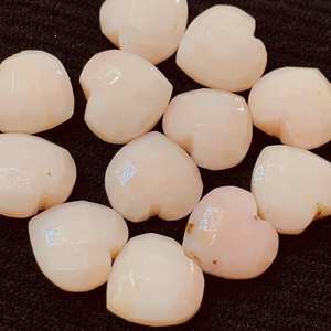 Opale rose en forme de cœur 10 mm, pierre précieuse sculptée en vrac, vente en gros pour la fabrication de bijoux, fournisseur de pierres précieuses en vrac - Product Image 6