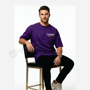 Camiseta de Manga Corta para Hombre, Fabricada en Pakistán, 100% Algodón, Talla Grande, Ecológica, 300g, Cuello Redondo, Personalizable con Impresión, OEM - Product Image 2