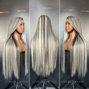 วิกผมมนุษย์สำหรับต่อผม100% แบบเต็ม HD สำหรับวิกผมถักด้านหน้ามีสีไฮไลต์สำหรับการทำวิกผม - Product Image 6