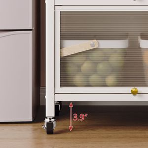 Scaffali Metallici per Stoccaggio, Pratici Mobili da Cucina per un'Organizzazione Efficiente - Product Image 6
