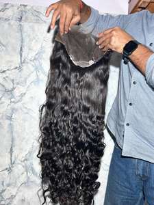 Peluca de Cabello Humano Natural con Ondas Rizadas, Peluca con Encaje HD, Encaje Suizo, Cabello Humano Indio, Peluca 100% Cabello Humano Real - Product Image 3