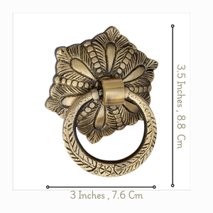 Timbre de Puerta de Latón, Timbre de Puerta Decorativo Vintage de Latón, Tirador de Puerta para Entrada Principal, Decoración para el Hogar y la Villa - Product Image 3