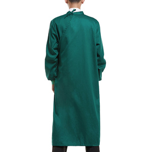 Ensembles de blouses médicales en tissu Dobby de coton couleur personnalisée, détection d'aiguilles, usage hospitalier unisexe, fourniture ODM - Product Image 6