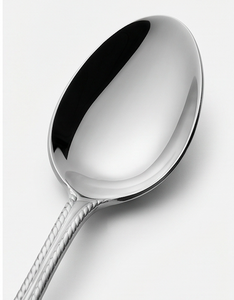 Juego de cubiertos de diseño clásico con acabado espejo, apto para lavavajillas, cubiertos metálicos para uso en mesas de boda. - Product Image 3