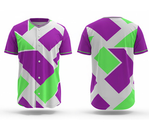 Lightweight Moisture Wicking <b>Baseball</b> Jersey with Custom Logo & Numbers | Breathable Polyester Base - Product Image 3