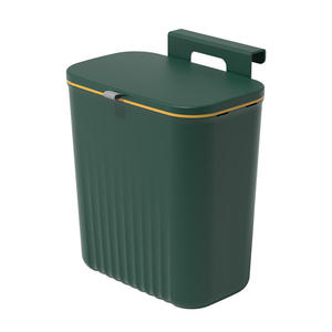 Cubo de Basura de Plástico Resistente de Montaje en Pared con Herrajes de Latón para Baño y Garaje - Product Image 2