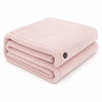 Couverture chauffante en polaire douce 80x150cm, alimentée par USB, 3 réglages de chaleur, chauffage rapide pour le bureau