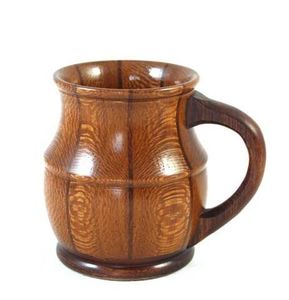 Rustic Wooden Mug Handmade Natural Solid Wood Coffee Cup Eco Friendly Drinkware for Tea Coffee Milk Use - Product Image 1