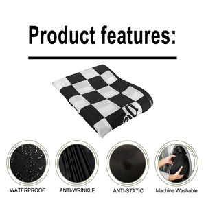 ผ้าคลุมตัดผมแบบกันน้ำสำหรับร้านตัดผม พร้อมปุ่มกระดุมปิด  ออกแบบลายพิมพ์โลโก้ร้านตัดผมตามสั่ง ผลิตจากโพลีเอสเตอร์ ขายส่ง - Product Image 5