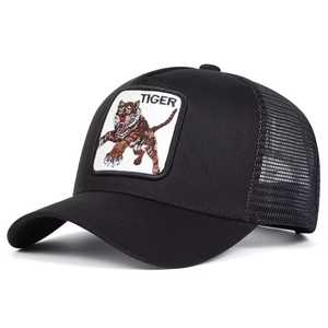 Gorra de Béisbol Personalizada con Bordado de Tigre, Gorra Trucker de Alta Calidad con Logotipo Personalizado - Product Image 1
