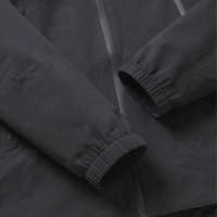 Veste matelassée à capuche noire pour homme, fermeture éclair, coupe-vent, décontractée, pour l'automne, coupe régulière, extérieur en polyester, doublure en nylon