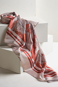 Bufandas cuadradas elegantes, tela de seda ligera suave, estampado personalizado, accesorios de moda elegantes para mujeres y hombres - Product Image 2