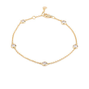 Pulsera de Cadena con Diamantes Cultivados en Laboratorio de 14K, Engaste de Constelación, 0.5 CT, Bañada en Rodio, Lujo, Certificación IGI, Regalo de Compromiso - Product Image 6