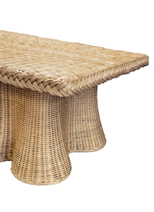 Table basse moderne à hauteur réglable en bois de haute qualité avec finition naturelle pour salon, utilisation intérieure/extérieure - Product Image 4