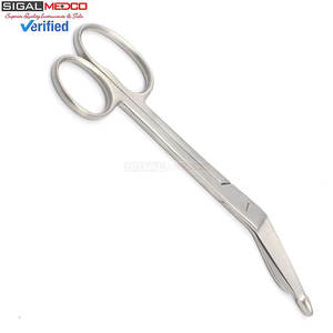 Ciseaux à pansements Lister de 8 pouces avec un grand anneau, en acier inoxydable, pour infirmières, médecins et usage médical d'urgence - Product Image 2
