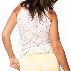 Tops de tirantes para mujer al por mayor, personalizados para gimnasio, con pedrería, estilo veraniego - Product Image 4