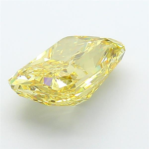 เพชรเม็ดเดี่ยวทรงคุชชั่น เรืองแสง สวยงาม ได้รับการรับรอง CVD สำหรับงานออกแบบเครื่องประดับหรูหรา สีเหลืองเข้ม เพชรเลี้ยงในห้องปฏิบัติการ - Product Image 5