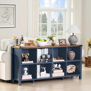 Minimalist Wooden <b>Bookcase</b> Four-Layer Storage Shelf Standing Type For Living Room Durable Lacquered Finish Rectangle Shape - Product Image 6