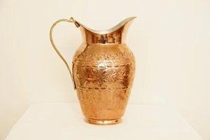 Superior Quality Eco-Friendly Copper <b>Water</b> <b>Kettles</b> Includes 1 <b>Water</b> Pitcher 1.5L Modern Elegant Hammered Design Party Customized - Product Image 4