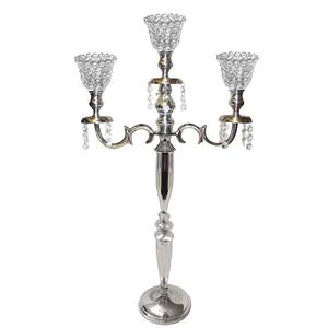 Candelabro de Cristal con Cuentas, Portavelas Tipo Globo/Tazón para Decoración, Centro de Mesa para Bodas y Fiestas - Product Image 6
