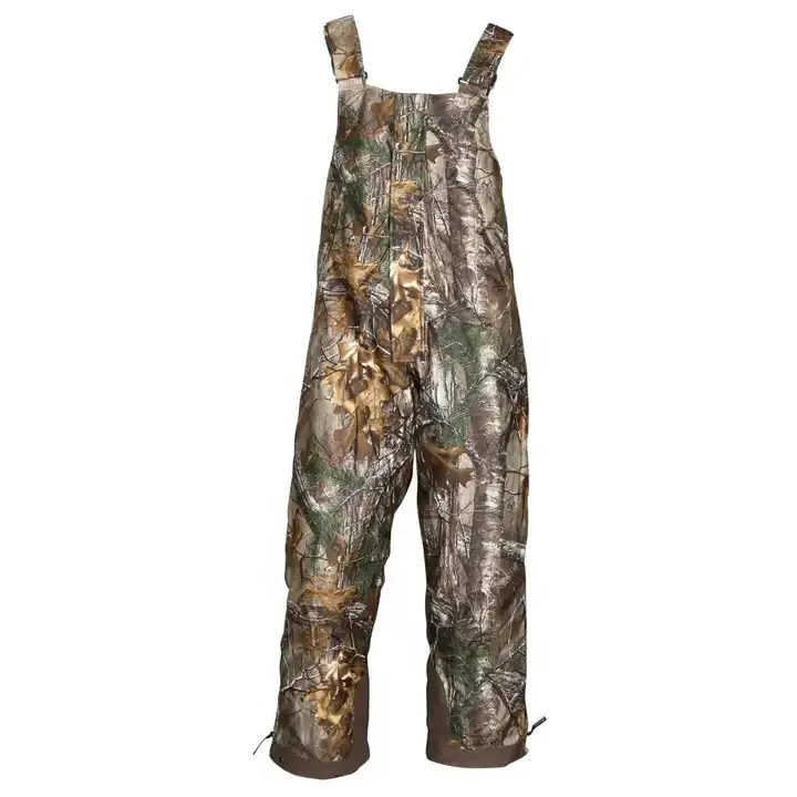 Custom Logo printing High Quality Men's Hunting Bib Pant Sustainable Fabric Heavy Duty Outdoor Deer Hunting Bib Overall