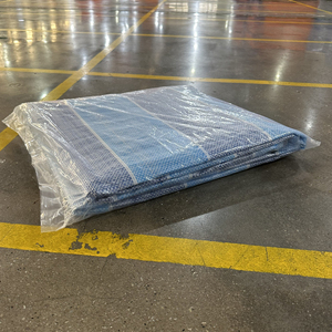 Bâche en PE bleue imperméable de haute qualité, résistante aux UV, coupe-vent, indéchirable, robuste, écologique, 700D-1500D, unie, sur mesure - Product Image 5