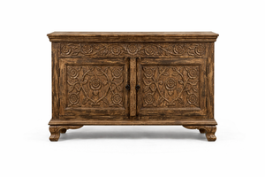 Most Selling Solid Wood Floral Rosette <b>Sideboard</b> Cabinet with Spacious <b>Storage</b> for Dining Room Available for Worldwide Supply - Product Image 6