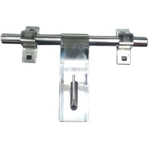 Premium Metal Sliding Bolt <b>Hardware</b> Polished Grey Finish Industrial Latch Component Durable General <b>Hardware</b> Standard Size - Product Image 2