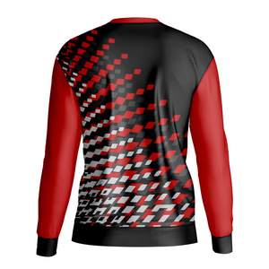 Camiseta de manga larga con cuello redondo y botones para hombre, sudadera informal deportiva para correr, camiseta básica con cuello en V - Product Image 2