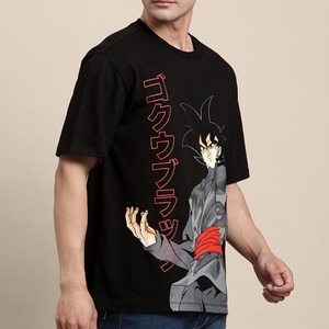 เสื้อยืดแขนสั้นสีดำสำหรับผู้ชาย พิมพ์ลายตัวอักษรตามสั่ง คอกลม ทรงปกติ ระบายอากาศได้ดี ผ้าคอตตอนเจอร์ซีย์ 220 กรัม สไตล์ลำลอง - Product Image 4