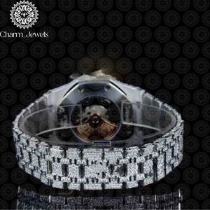 Reloj de Lujo Charm Jewels con Caja de Acero Inoxidable, Movimiento Mecánico, Esfera de 40 mm, Luminoso, Cierre Plegable, Resistente al Agua 10 Bar - Product Image 5