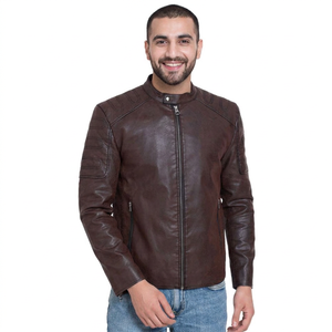 Fully Customized Design Wholesale Rate <b>Men's</b> Leather Jacket Winter Collection Handsome Look <b>Men's</b> PU Leather jacket for <b>mens</b> - Product Image 1