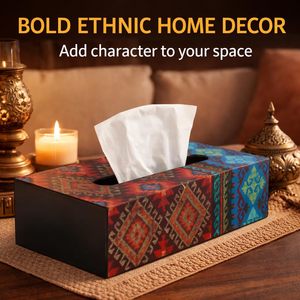 Reinvention Factory Designer Wooden <b>Tissue</b> Box Holder| Decorative <b>Tissue</b> <b>Paper</b> Box & Napkin Holder for Dining Table Living Room - Product Image 3