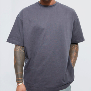 High Quality <b>Men</b> Boxy Cut T-<b>Shirt</b> Loose Fit Urban Streetwear Apparel Factory Direct Oversized Boxy <b>Shirt</b> Crew Neck Drop Shoulder - Product Image 6