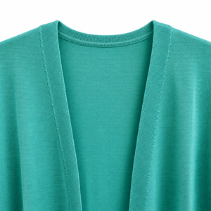 Women Long Sleeve Soft Cardigan Sweater V Neck Shape Cover Up with Pocket for Casual Wear | OEM ODM Manufacturer Bangladesh - Product Image 6