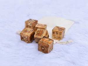 Hand Crafted Custom Designed 4-Side Buffalo Bone <b>Dice</b> Polished Animal Luxury Style Gaming <b>Dice</b> With Size 16mm at low Price - Product Image 5