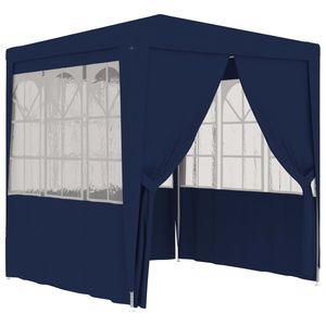 Carpa Plegable de Polietileno Azul de 8.2 x 8.2 Pies para Bodas y Eventos - Product Image 2