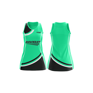Tenue d'équipe de netball à séchage rapide |   Uniforme de netball par sublimation avec logo, nom et numéro de l'équipe |   Polyester respirant - Product Image 1