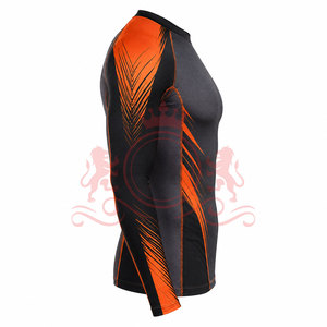 Durable <b>Athletic</b> Shirt With Stretch Performance Fabric Rash Guard For Everyday Sports Rash Guard - Product Image 3