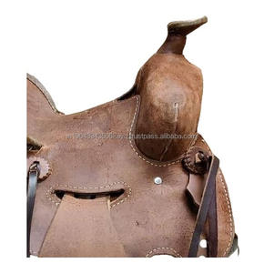 Selle Western en cuir véritable de taille personnalisée selles de cheval en cuir véritable selle de course anglaise disponible à bas prix - Product Image 3