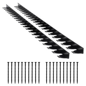 10 pz. Bordure per aiuole in plastica da 1,8 m x 0,5 m, resistenti al sole, per giardino e paesaggistica fai-da-te, 60 picchetti inclusi - Product Image 1