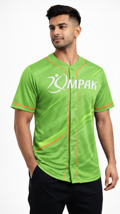 Maillot de baseball sportif tendance à manches courtes, séchage rapide et évacuation de l'humidité, impression par sublimation personnalisable pour un confort unisexe - Product Image 3