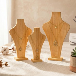 <b>Wooden</b> Necklace Display Stand For Home Organization Jewelry Storage Dressing <b>Table</b> Decor And Boutique Showcase From India - Product Image 1
