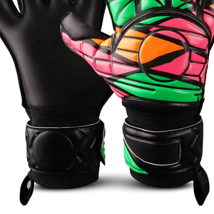 Gants de gardien de but en latex avec paume renforcée, support de poignet rembourré et fermeture Velcro - Product Image 4