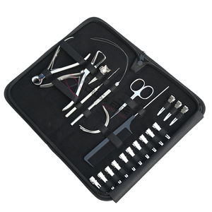 Kit de Herramientas para Extensiones de Cabello Plateadas con Pinza para Remover Queratina, Removedor de Micro Anillos, Enhebrador de Lazos para Cabello, Mini Tijeras y Clips de Estilizado - Product Image 1