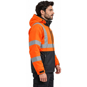 Workwear Bomber <b>Jacket</b> Safety Clothe Working High Visibility Winter Work <b>Jacket</b> <b>Men</b> <b>Reflective</b> Waterproof Hi Vis <b>Jackets</b> for <b>Men</b> - Product Image 2