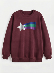 Sudadera para Mujer al por Mayor, Estilo Casual, Diseño Liso, Manga Larga, Oversize, Transpirable, de Secado Rápido, Estilo Urbano, Personalizable - Product Image 5