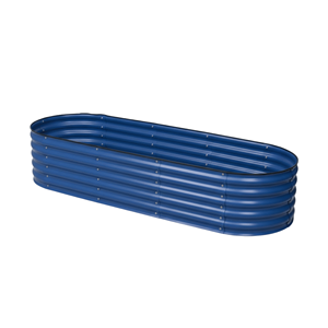 Bac à plantes surélevé en métal pour l'extérieur, style rustique, design durable, construction modulaire GB030 - Product Image 1