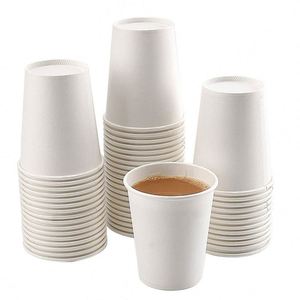 Vasos de Papel Desechables para Bebidas Frías y Calientes de 8oz con Logotipo Personalizado, para Eventos Promocionales - Product Image 3